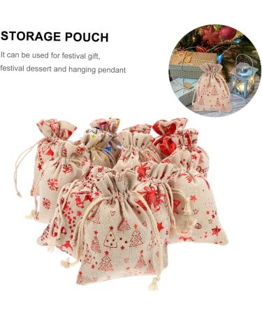 ORFOFE 24pcs Countdown Candy Bag Christmas Arrival Countdown Calendar Burlap Bag DIY Advent Calendar Linen - Buy Online on SooperMarket.com