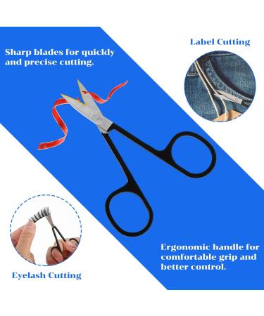 Facial Hair Grooming Scissors for Men & Women - Rounded & Curved Eyebrow Trimming Tool for Nose, Beard, Mustache, Eyelashes & Ear Hair - Buy Online on SooperMarket.com