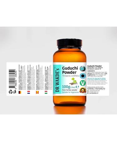 Buy Guduchi Powder (Tinospora cordifolia) 100g - Immune Support & Wellness Supplement - International Shipping Available - Buy Online on SooperMarket.com
