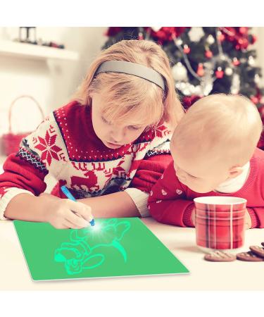 TOHETO Light Drawing Board for Kids A3+A5 - Educational Painting Writing Pad with Magic Pens for Toddlers - Perfect Christmas & Birthday Gift for Girls and Boys - Buy Online on SooperMarket.com