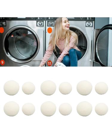 6Pcs Wool Drying Balls Laundry Drying Balls Reusable Skin Friendly Static Reduction Time Saving Fabric Softener Ball for Clothes Laundry(7cm/2.8in) - Buy Online on SooperMarket.com
