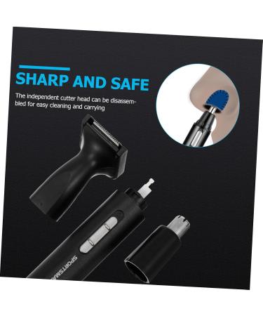 FOMIYES Electric Nose Hair Trimmer & Face Shaver for Men - Rechargeable Personal Care Device - Compact & Efficient Razor Cleaner - Black 13x1.6cm - Buy Online on SooperMarket.com