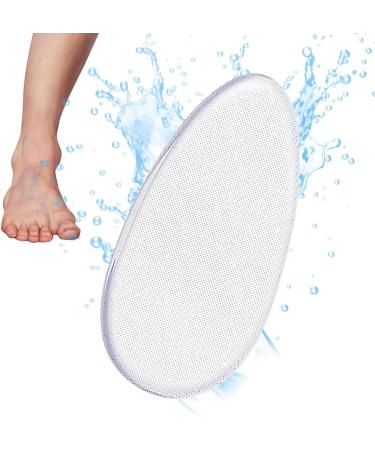 Glass Foot File Callus Remover Clear Glass Foot File Pedicure Helper - Pedicure Foot Buffer in Shower Foot Scrubber for Removes Dead Skin Egg - Buy Online on SooperMarket.com