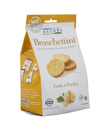 Asturi Bruschettini Garlic and Parsley Crackers - 4.23 Ounce - Buy Online on SooperMarket.com