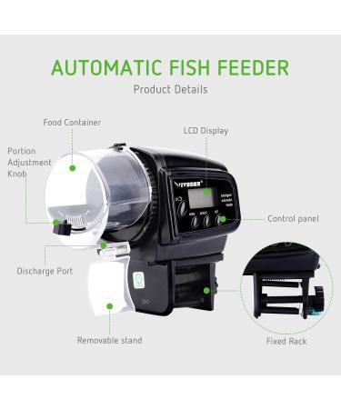 VIVOSUN Programmable Automatic Fish Feeder | Volume Timer Control - Buy Online on SooperMarket.com