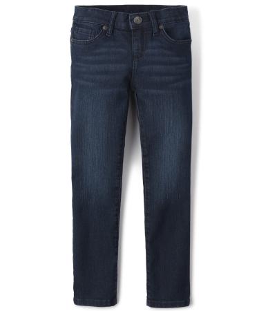 The Children's Place Boy's Stretch Straight Jeans 8 Plus Dkstry Nit Wash