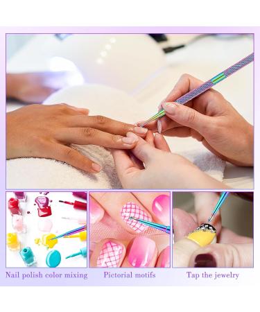 Jeffdad 4-Piece Dotting Pen Set - Professional Stainless Steel Nail Art Tools for DIY Decoration - Buy Online on SooperMarket.com