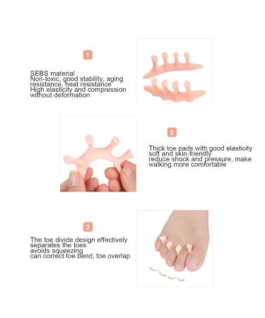 Bunion Corrector & Toe Separator - 5 Pairs Set for Adult Women | Effective Bunion Relief & Alignment - Buy Online on SooperMarket.com