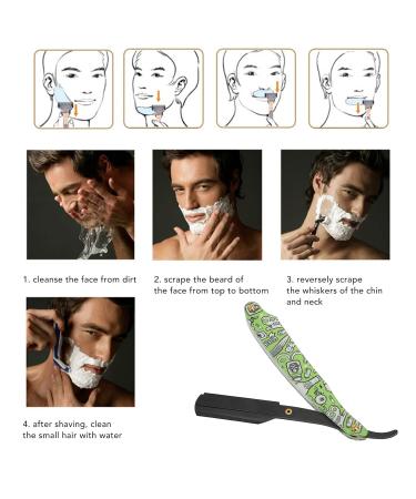 Vintage Straight Edge Men's Razor | Professional Hair Removal Tool for Barbers & Hairdressers - Buy Online on SooperMarket.com
