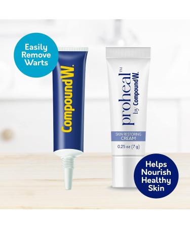 Compound W Total Care Wart Remover & Proheal Cream 0.25 oz + Maximum Strength Salicylic Acid Gel 0.25 oz - Buy Online on SooperMarket.com