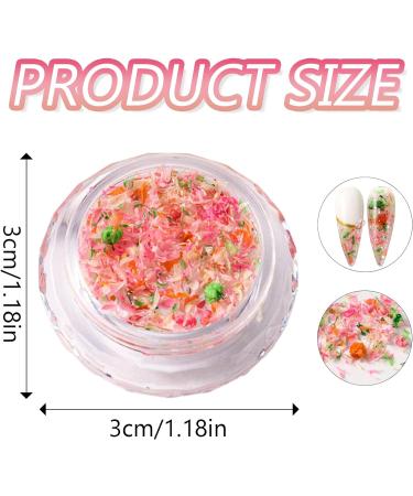 1Box 3D Dried Flower Nails Art Nail Accessories Elegant Nails Art Adornments Decoration Perfect For Nail Decoration Mixed Flowers For Nails Art S053A - Buy Online on SooperMarket.com