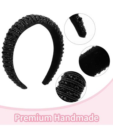 Ondder Rhinestone Headband for Women - Crystal Beaded Padded Hairband - Buy Online on SooperMarket.com