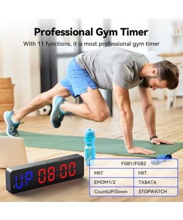 Seesii 13 Inch Gym Timer with Remote - Customizable Interval Workout Clock for HIIT, Crossfit, and Home Gym - Buy Online on SooperMarket.com
