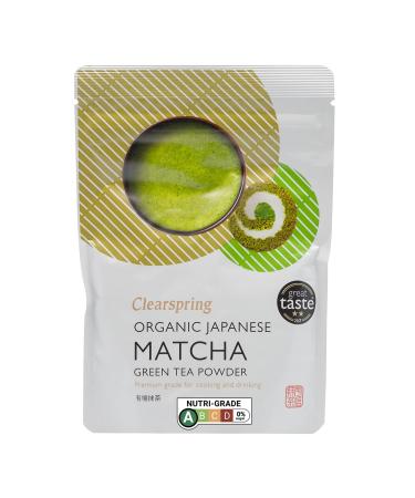 Clearspring Organic Japanese Matcha Green Tea Powder Premium Grade 40g Matcha Green Green Tea 40 g (Pack of 1)