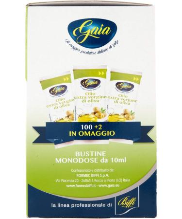 Gaia Ga25810 Extra Virgin Oil in Single Dose Bags - 102 Bags of 10 ml - Buy Online on SooperMarket.com