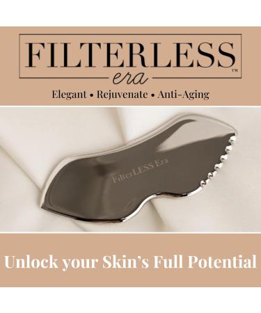 Detailer Stainless Steel Gua Sha Tool - Facial Massager for Jawline Sculpting & Lymphatic Drainage | International Shipping Available - Buy Online on SooperMarket.com
