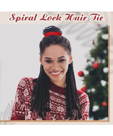 Nosiny 6 Pcs Spiral Lock Hair Ties - Colorful Dreadlock Accessories for Locs - Bendable Bands for Thick Curly Hair - Ponytail Holders for Women Men - Includes 6 Bags - Buy Online on SooperMarket.com