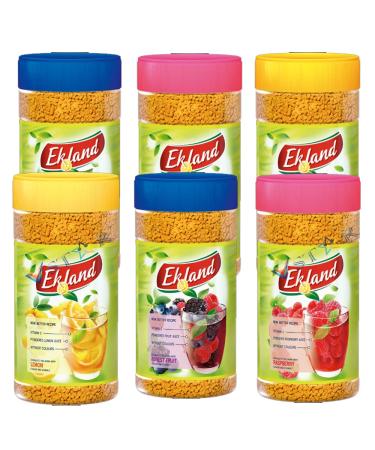 Ekoland Raspberry Multivitamin Lemon & Forest Fruit Flavoured Granulated Tea Drink 350g (2 Random Mixed) Random Mixed 2