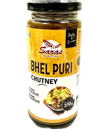 Saras Bhelpuri Chutney - Pack of 2 | Authentic Indian Flavor | Perfect Condiment for Chaats and Snacks | 270g Each