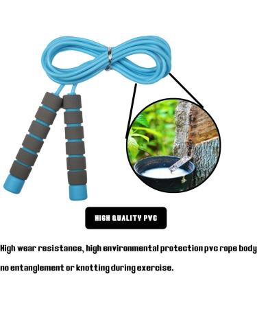 Svkiyang Jumping Rope for Kids (3-12 Years) - Adjustable 260cm Ideal for Fitness & Fun - Purple-Blue - Buy Online on SooperMarket.com