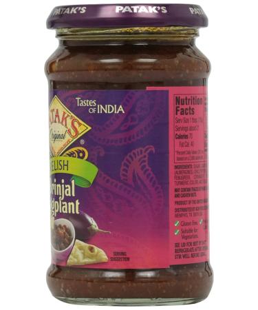 Buy Patak's Brinjal Egg Plant Relish - Medium 11 oz | Authentic Indian Flavor - Buy Online on SooperMarket.com
