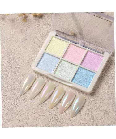 Chrome Nail Powder Shiny Nail Glitter Powder Nail Art Pigment Powder Set for DIY Nail Decor 6 Colors - Buy Online on SooperMarket.com