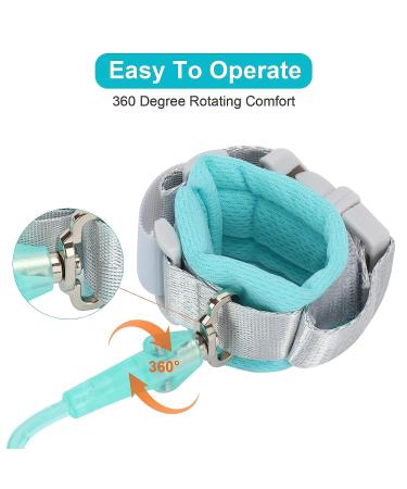 Anti Lost Wrist Link for Kids with Upgraded Safety Locks - Green, 8.2 Feet - Buy Online on SooperMarket.com