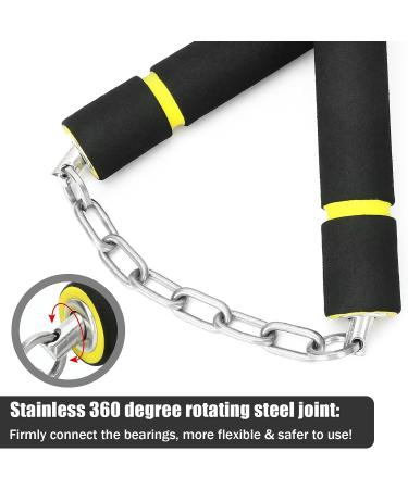 KENSEA Safe Foam Training Nunchucks for Kids & Beginners - Black/Yellow - Buy Online on SooperMarket.com