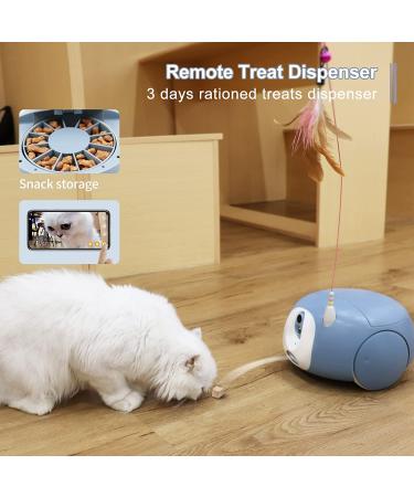 Pumpkii Home Robot Pet Camera with Treat Dispenser, App Control, 2-Way Audio, 1080P HD Camera, Night Vision | Interactive Cat Dog Toy - Buy Online on SooperMarket.com