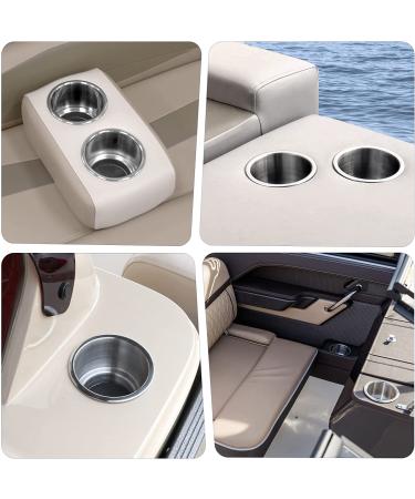 Marinebaby Stainless Steel Cup Drink Holder with Drain Marine Boat Rv Camper 2 - Buy Online on SooperMarket.com