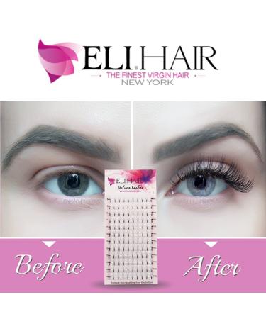 4D Premade Volume Eyelash Extensions - Mix Length 8-14mm Russian Cluster Individual Eyelashes C Curl | Shop Internationally - Buy Online on SooperMarket.com