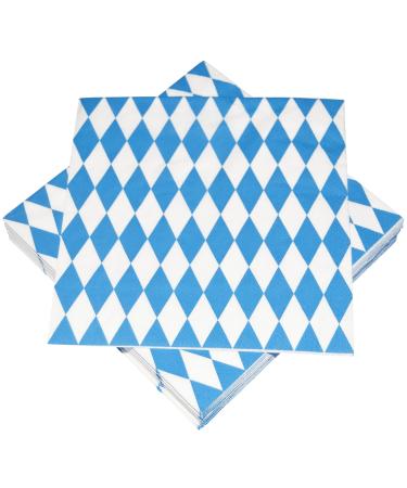 HEKU 100 napkins 3-layer 33x33cm Bavarian blue I sucking hard and practically packaged i ideal for special occasions 33x33cm Bavarian blue