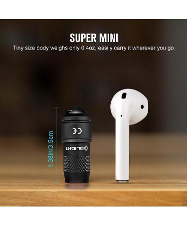 OLIGHT IMINI 10 Lumens Tiny Keychain Flashlight | Portable Quick-Release Small Flashlight | Magnetic Base | Powered by 3 LR41 Button Cells | EDC & Emergency | Black - Buy Online on SooperMarket.com