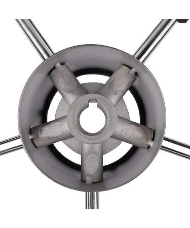 Pebbly Beach 11 Marine Boat Steering Wheel - Stainless Steel 5 Spoke with Knob and Foam Grip - Buy Online on SooperMarket.com