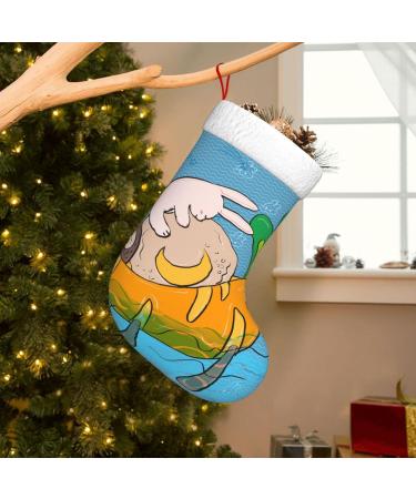 YYHHAOFA Sunflower Seeds and Rabbits Prints Christmas Decorative Stockings : Soft Light and Tactile Suitable for Christmas Halloween - Buy Online on SooperMarket.com