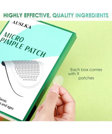 AUSLKA Blemish Patch Hydrocolloid Blemishes Patch Dots for Face Zit Patches Zit Stickers (9 Patches) 9 count (Pack of 1) - Buy Online on SooperMarket.com