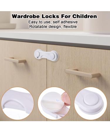 NORSON-NADISHA 10PCS Child Safety Cupboard Locks - Adhesive Locks for Cabinets, Drawers, Fridge, and More - Buy Online on SooperMarket.com
