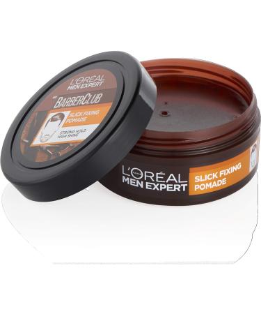 L'Oreal Paris Men Expert Barber Club Slick Fixing Pomade Wax 75ml - Strong Hold Hair Wax for Men - Buy Online on SooperMarket.com