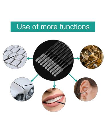 Dming 200PCS Micro Applicators Brushes - Black Mini Cotton Swabs for Eyelash Extensions & Makeup - Disposable Microswabs for Glue Removal and Lash Care - Buy Online on SooperMarket.com