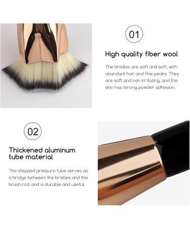 Teksome Foundation Brush Contour Soft Makeup Brush Pentagram Shaped Women Cosmetics Buffing Blending Brush with Ergonomic Handle for Business Trip Dating - Buy Online on SooperMarket.com