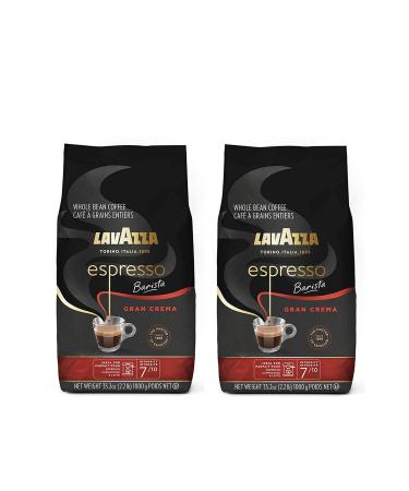 Lavazza Gran Crema Espresso, 2.2-Pound - Pack of 2 (Packaging May Vary)