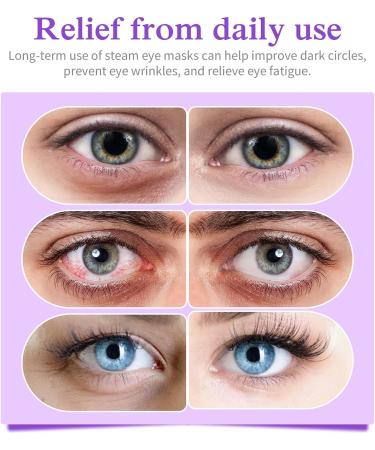 12 Packs Steam Eye Masks for Dry Eyes Lavender Heated Eye Mask Disposable Warm Compress for Eyes Eye Compress Moist Heat Relieve Eye Fatigue for Dark Circles Puffy Eyes - Buy Online on SooperMarket.com