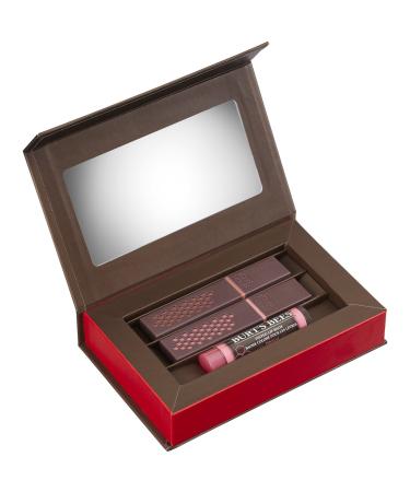 Burt's Bees Lip Color Trio Gift Set - Blush Basin & Suede Splash Lipsticks, Hibiscus Tinted Lip Balm - 3 Piece Set - Buy Online on SooperMarket.com