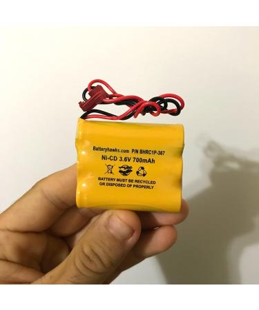 Buy Custom-93 NNYXSB LPX70RWH 3.6V 700mAh Exit Sign Emergency Light NiCad Battery Replacement (5 Pack) - International Shipping Available - Buy Online on SooperMarket.com