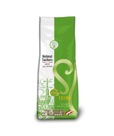 Helmut Sachers Coffee - ORGANIC Crema intensity 4/5 100% Arabica whole coffee beans 500g ORGANIC Crema 500 g (1 pack)