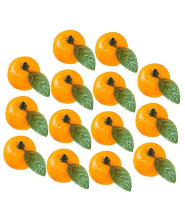 Alipis 50pcs orange cupboard desktop toys plastic teaching aids decorations Model Toy accessories mini Scene Photography Props decorate window False Orange Decor fake fruit