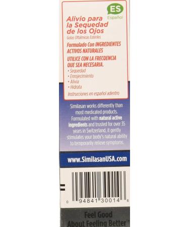 Similasan Dry Eye Relief Eye Drops 0.33 Fl Oz - Pack of 3 | Fast & Effective Relief - Buy Online on SooperMarket.com