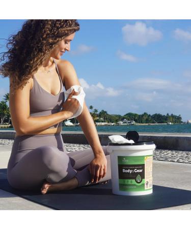 Wipex No Rinse Body Wipes for Adults | 225 Large Body Camping Wipes | Tea Tree & Eucalyptus Essential Oil | Gym, Yoga, Wrestling, Team Sports | After Workout Bathing & Athlete Body Wipes - Buy Online on SooperMarket.com