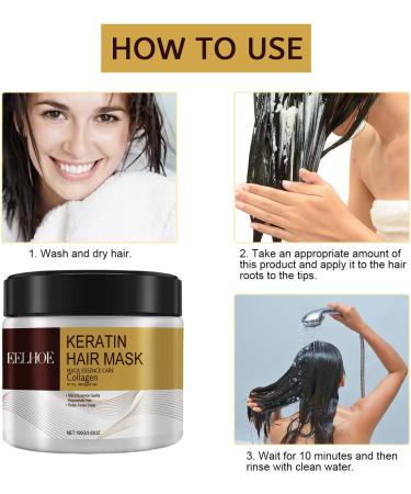 Collagen Hair Treatment Collagen Hair Mask Conditioning Argan Oil Collagen Hair Mask Essence Nourishing Magical Treatment Deep Repair Conditioner Hair Masks Conditioning Argan Oil Hair Mask 100g - Buy Online on SooperMarket.com