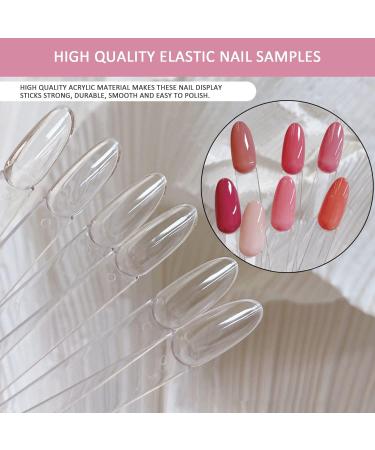 100 Clear Fake Nail Display Board | Nail Polish Swatches with Stickers - Buy Online on SooperMarket.com